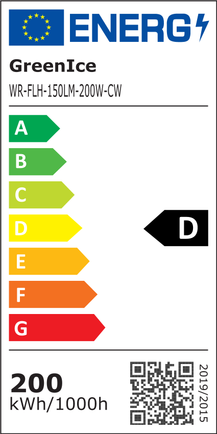 Projecteur LED en aluminium et en verre de 200 W avec 30000 lm de  luminosité Greenice - Habitium®