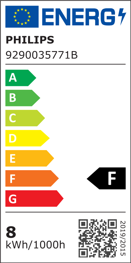 Offizielles EU-Energielabel (EPREL) — Energieeffizienzklasse F