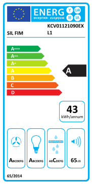 Étiquette énergie officielle UE — Sil Fim KCV01121090EXL1 — Classe A