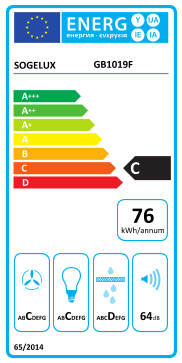 Étiquette énergie officielle UE — Sogelux GB1019F — Classe C