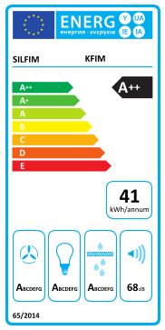 Étiquette énergie officielle UE — Silfim KFIM — Classe A++